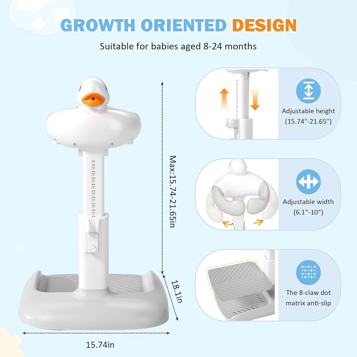 Duck Baby Shower Stand 🦆 | Safe Bath Time for Toddlers | Free Delivery KSA