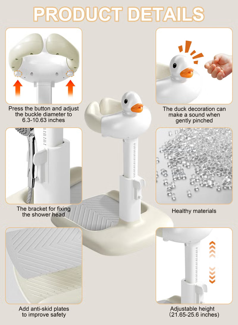 Duck Baby Shower Stand 🦆 | Safe Bath Time for Toddlers | Free Delivery KSA